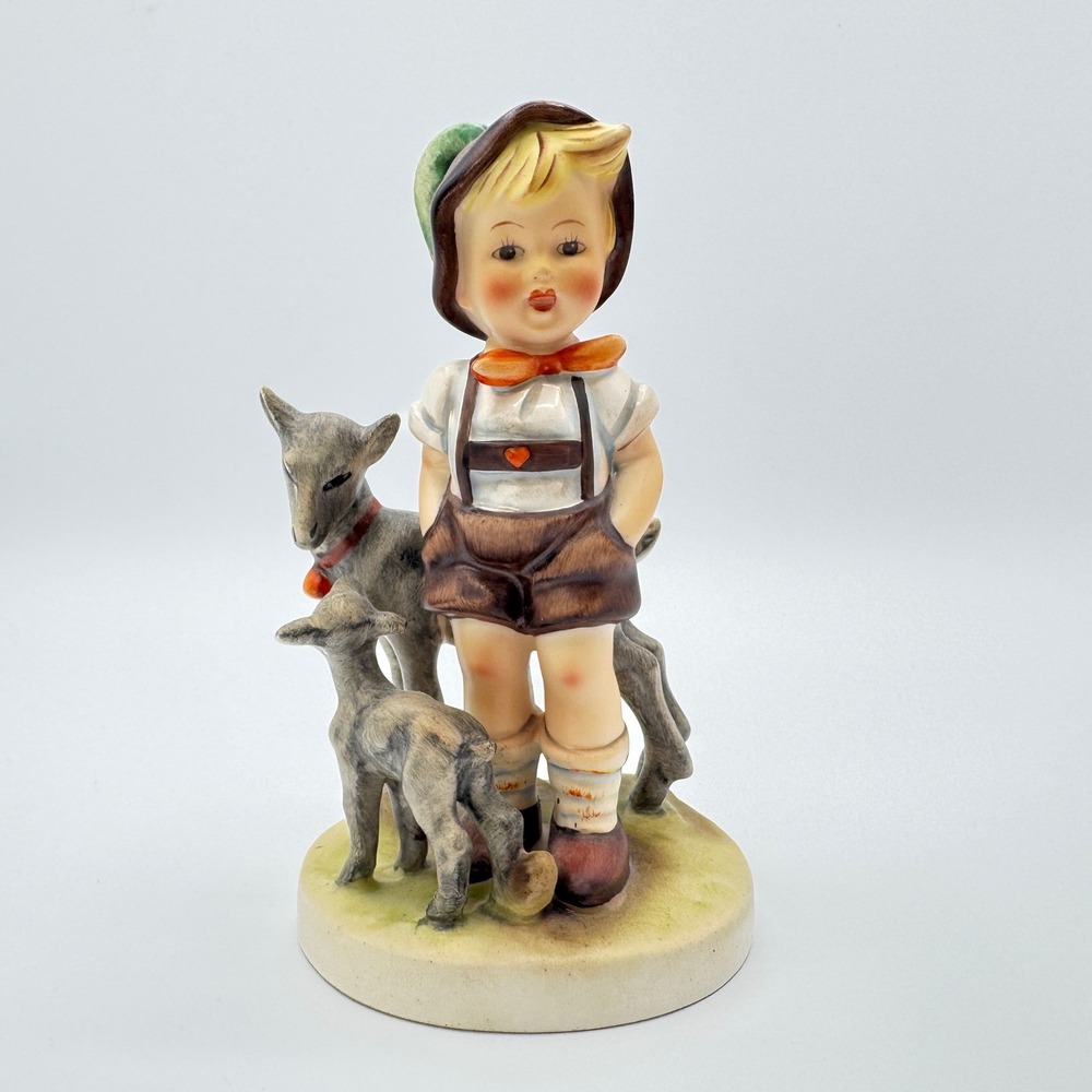 Rare Artist Signed Goebel Hummel Little Goat Herder Figurine 200/1 TMK-2 Bee